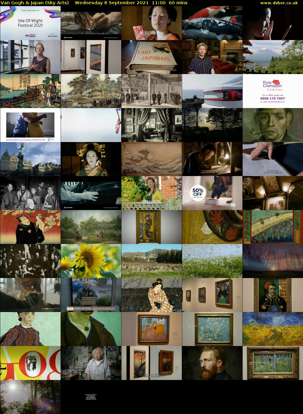 Van Gogh & Japan (Sky Arts) Wednesday 8 September 2021 12:00 - 13:00