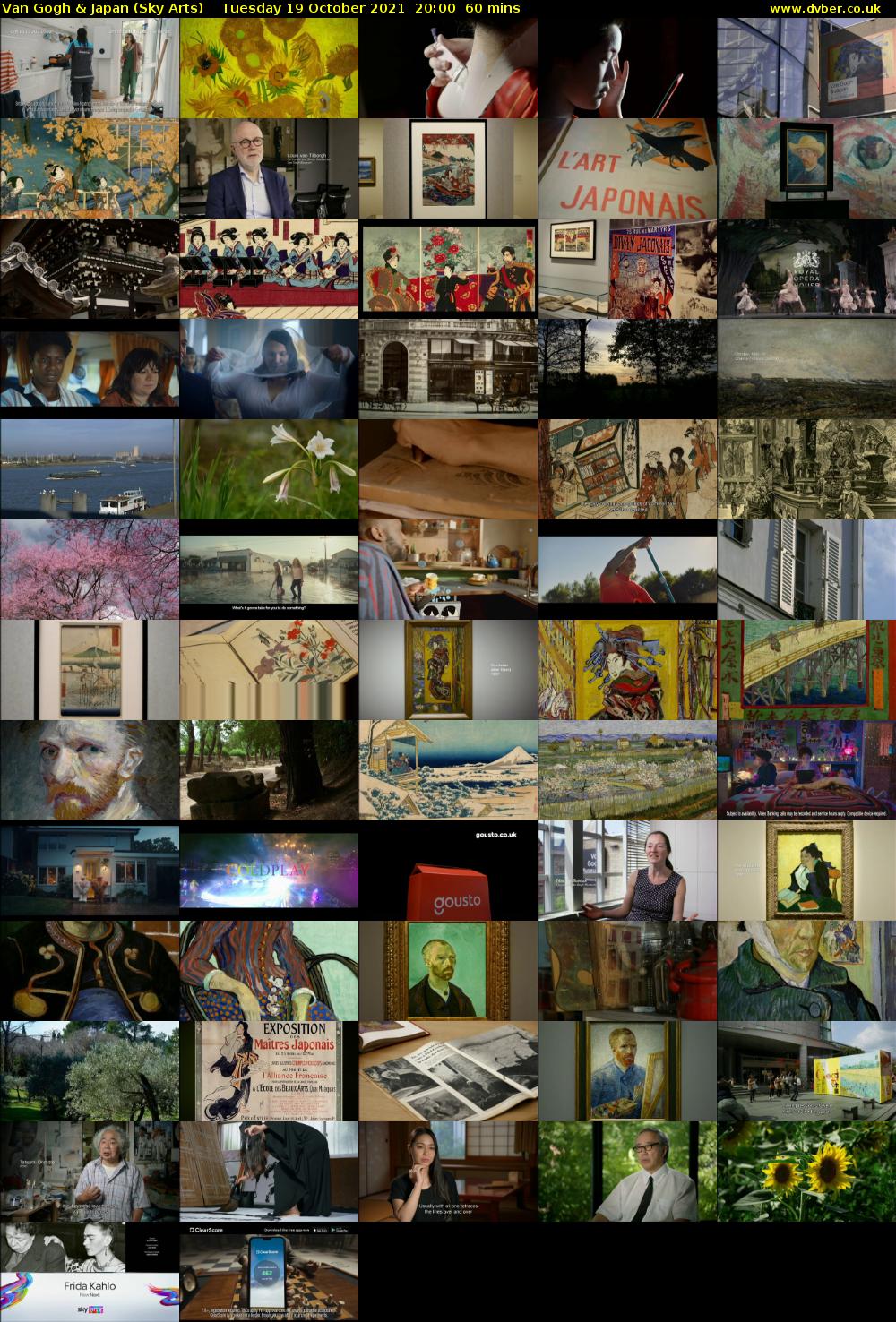 Van Gogh & Japan (Sky Arts) Tuesday 19 October 2021 20:00 - 21:00