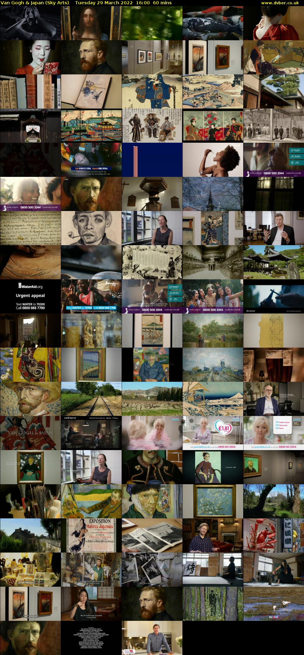 Van Gogh & Japan (Sky Arts) Tuesday 29 March 2022 16:00 - 17:00