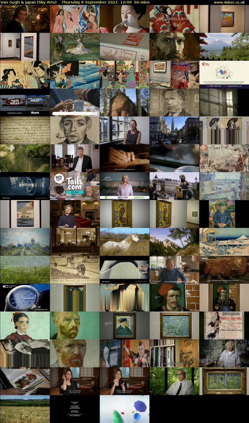 Van Gogh & Japan (Sky Arts) Thursday 8 September 2022 12:00 - 13:00