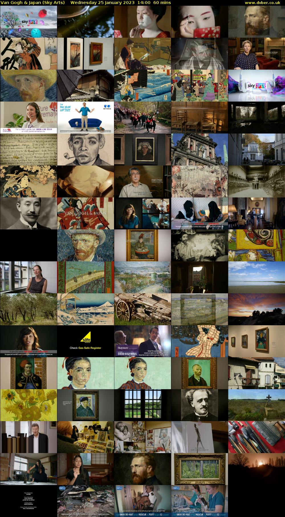 Van Gogh & Japan (Sky Arts) Wednesday 25 January 2023 14:00 - 15:00