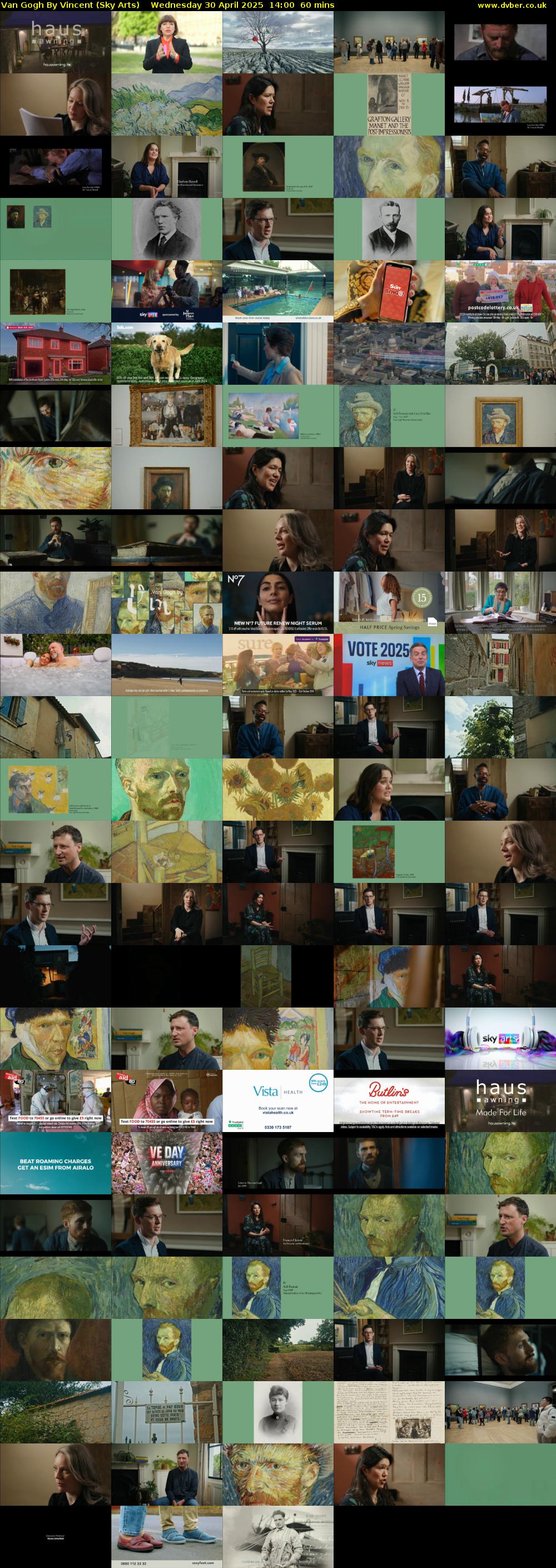 Van Gogh By Vincent (Sky Arts) Wednesday 30 April 2025 14:00 - 15:00