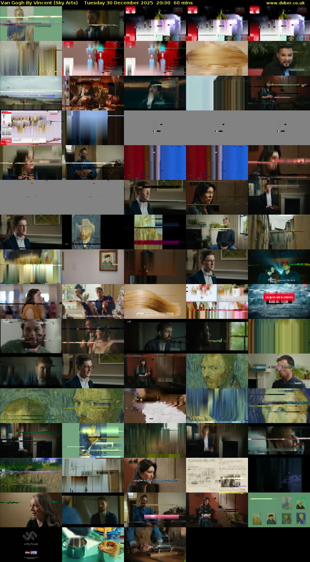 Van Gogh By Vincent (Sky Arts) Tuesday 30 December 2025 20:00 - 21:00