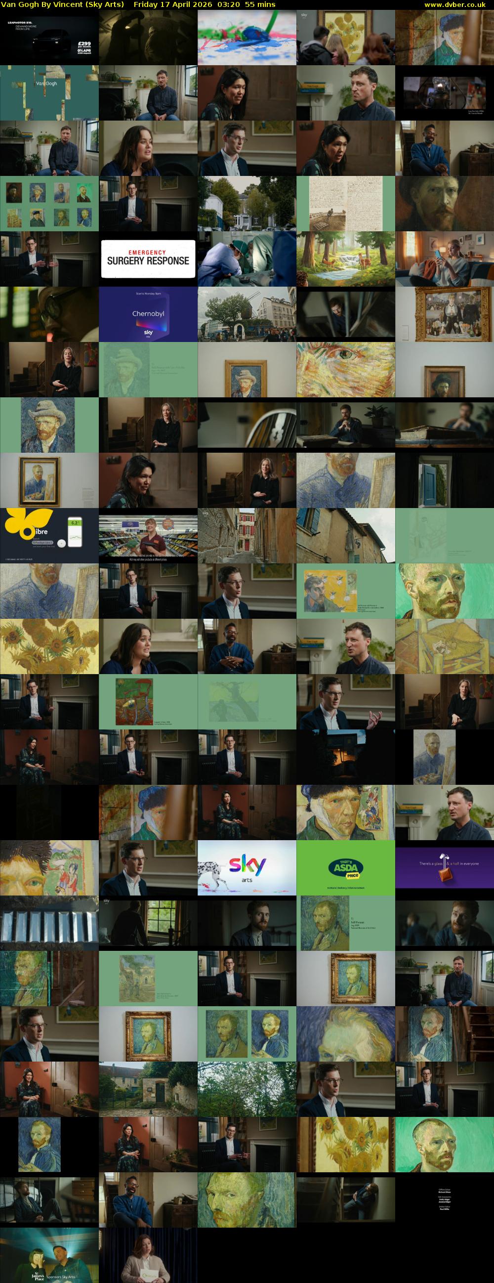 Van Gogh By Vincent (Sky Arts) Friday 17 April 2026 03:20 - 04:15