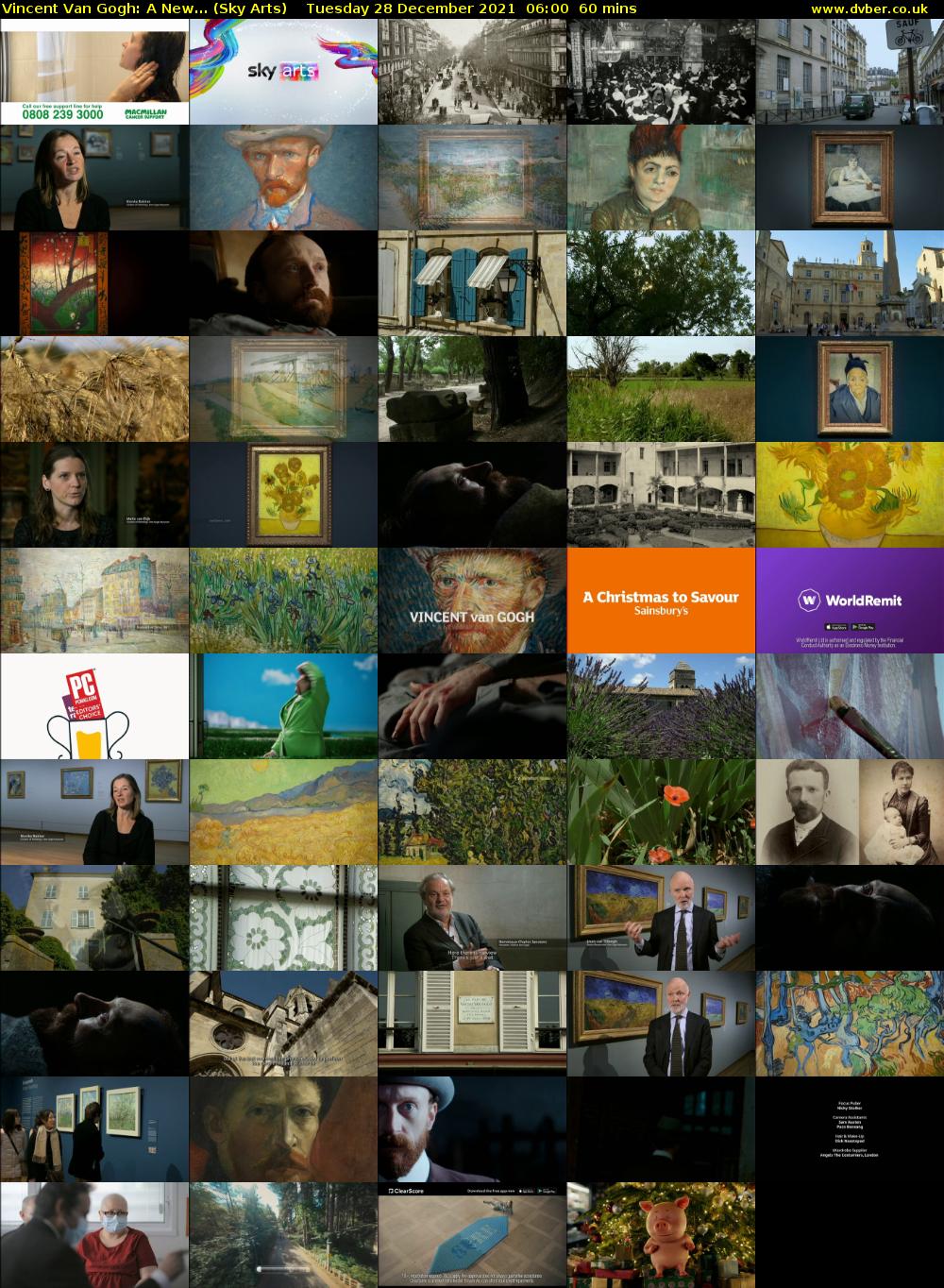 Vincent Van Gogh: A New... (Sky Arts) Tuesday 28 December 2021 06:00 - 07:00