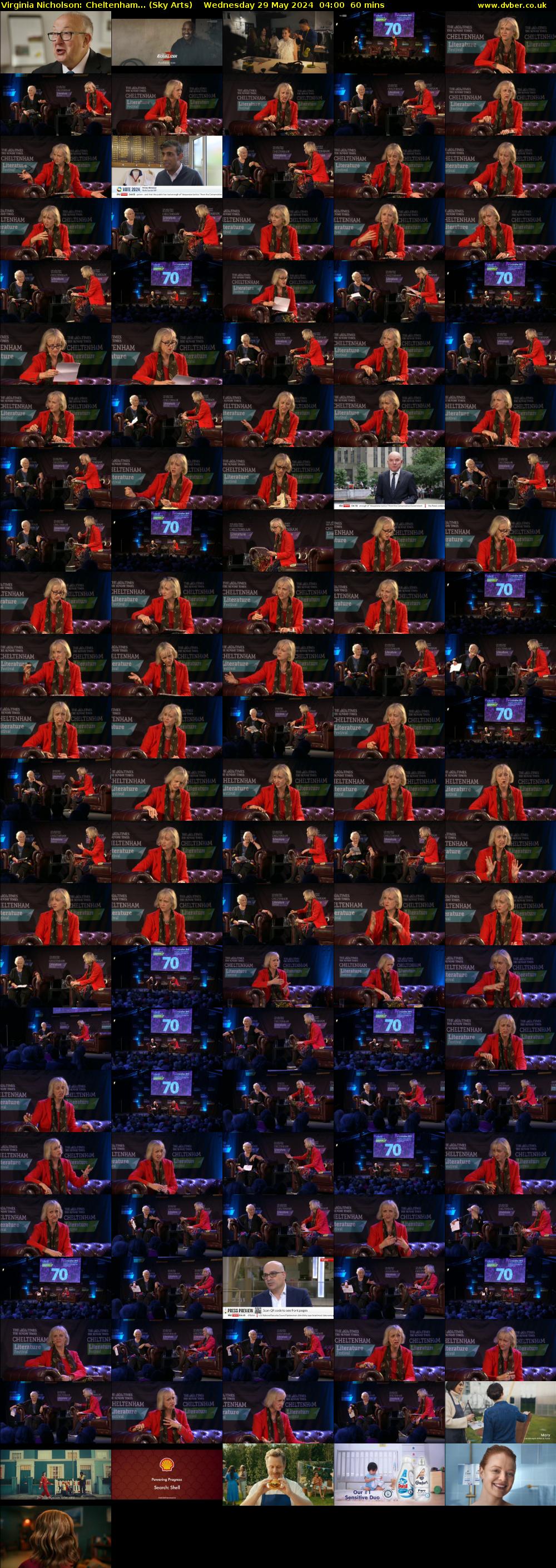 Virginia Nicholson: Cheltenham... (Sky Arts) Wednesday 29 May 2024 04:00 - 05:00