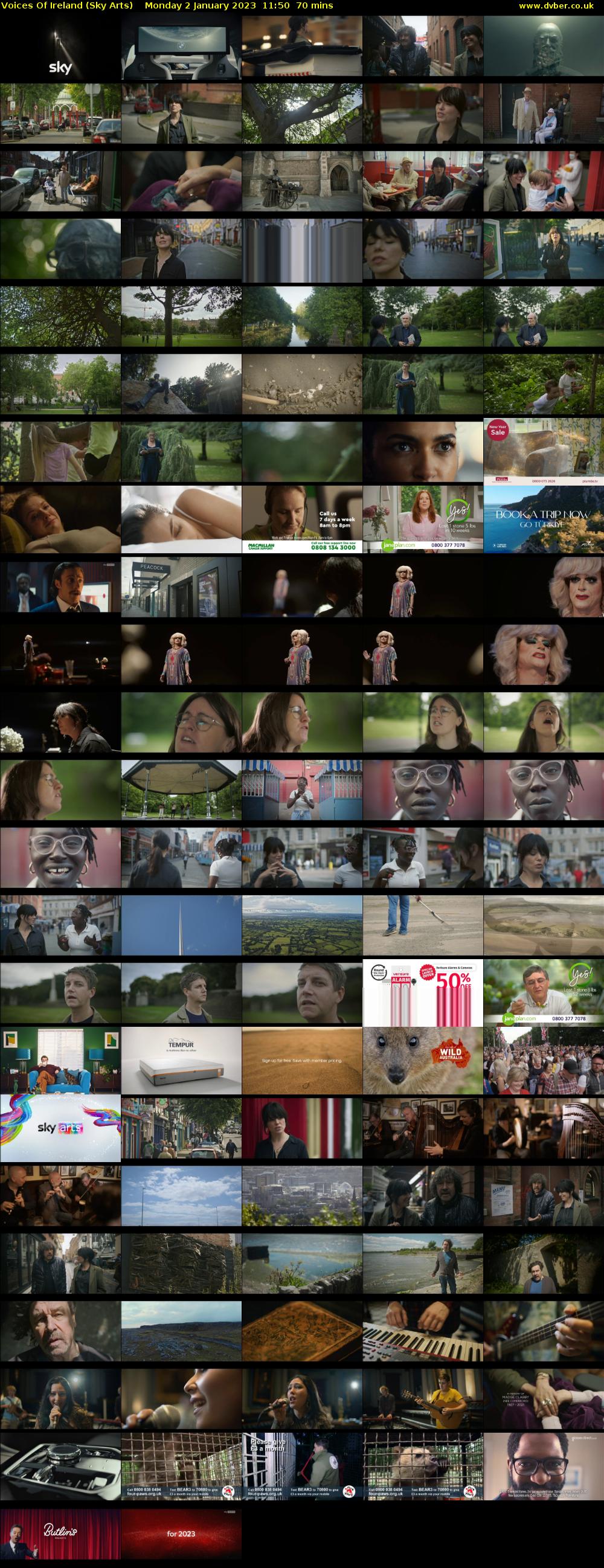 Voices Of Ireland (Sky Arts) Monday 2 January 2023 11:50 - 13:00