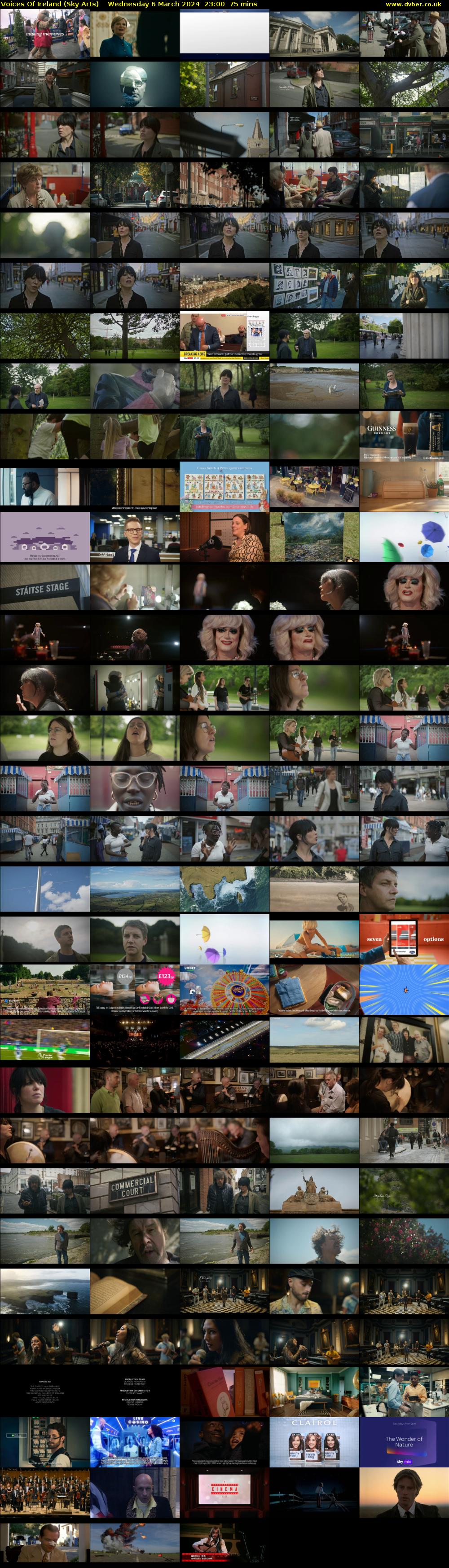 Voices Of Ireland (Sky Arts) Wednesday 6 March 2024 23:00 - 00:15