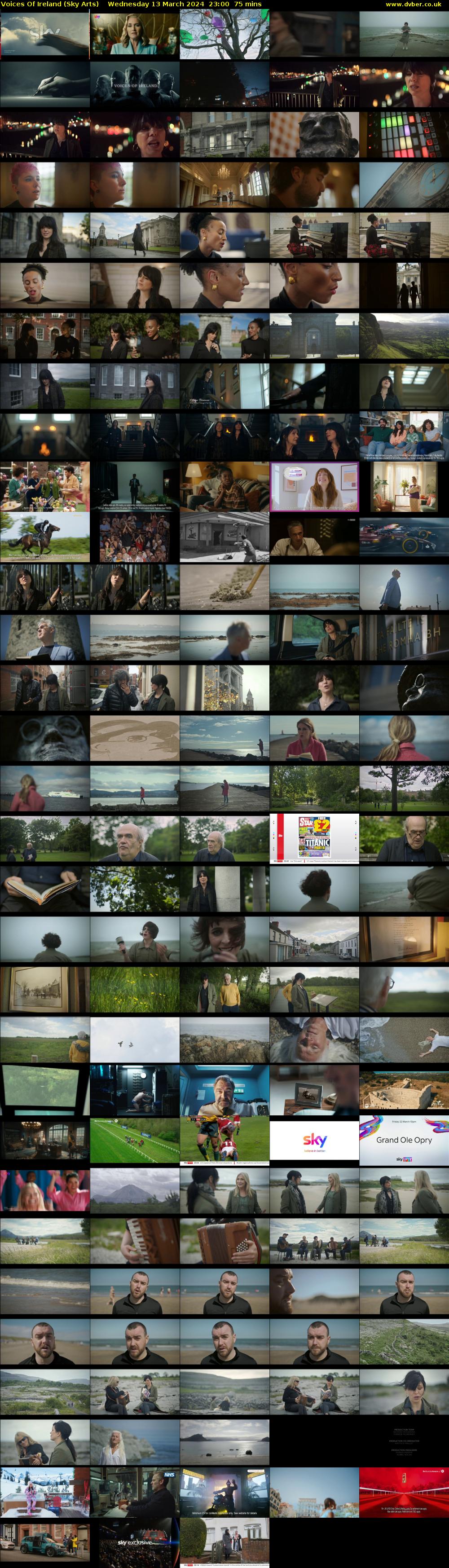 Voices Of Ireland (Sky Arts) Wednesday 13 March 2024 23:00 - 00:15