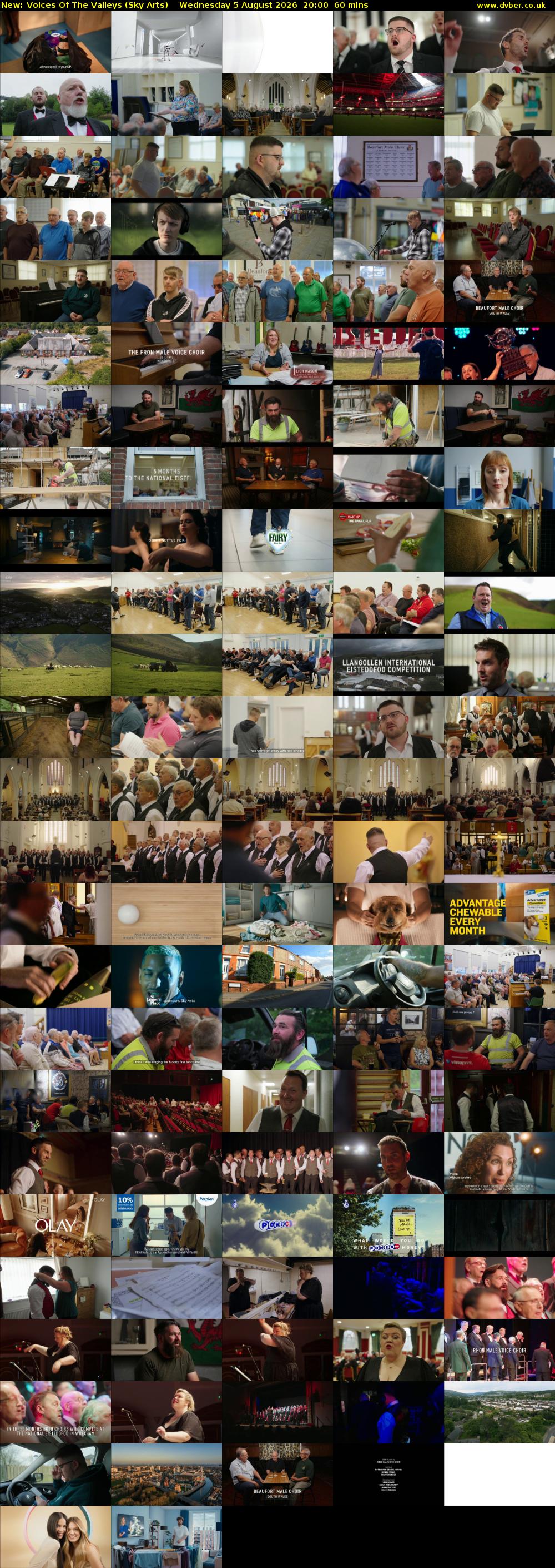 Voices Of The Valleys (Sky Arts) Wednesday 5 August 2026 20:00 - 21:00