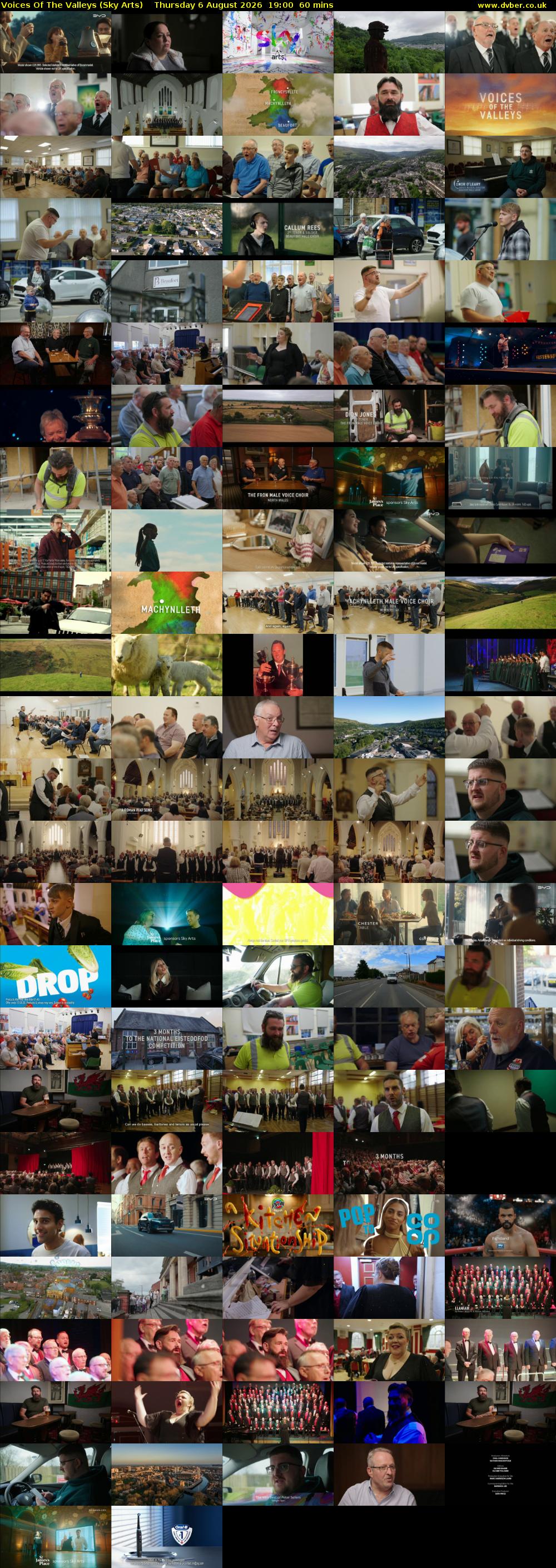 Voices Of The Valleys (Sky Arts) Thursday 6 August 2026 19:00 - 20:00