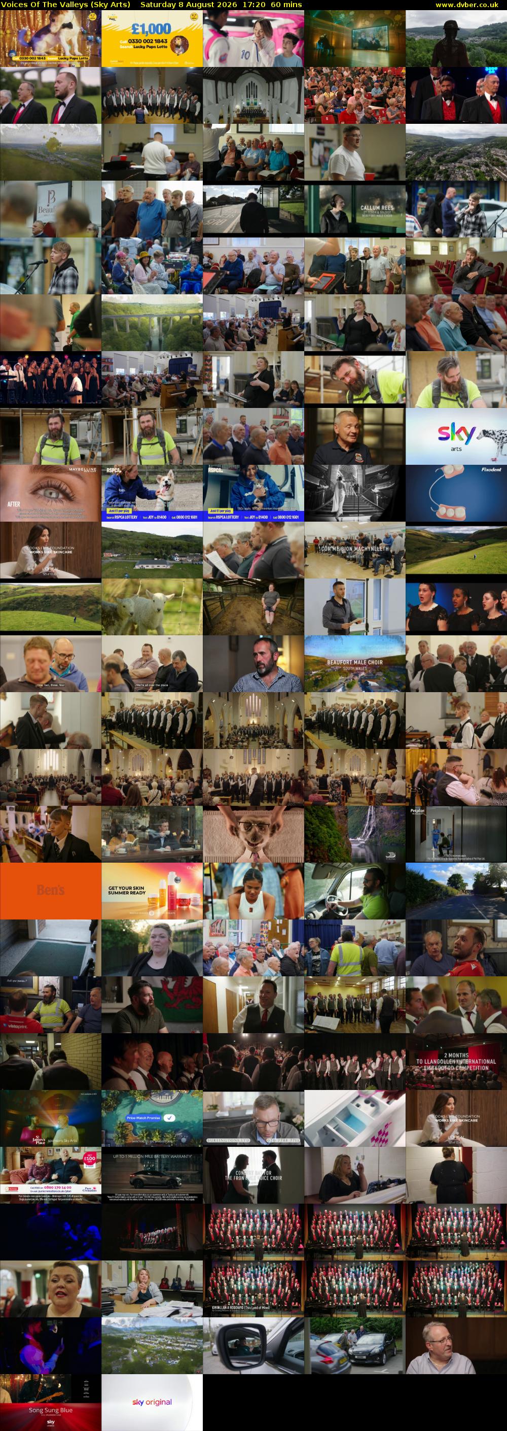 Voices Of The Valleys (Sky Arts) Saturday 8 August 2026 17:20 - 18:20