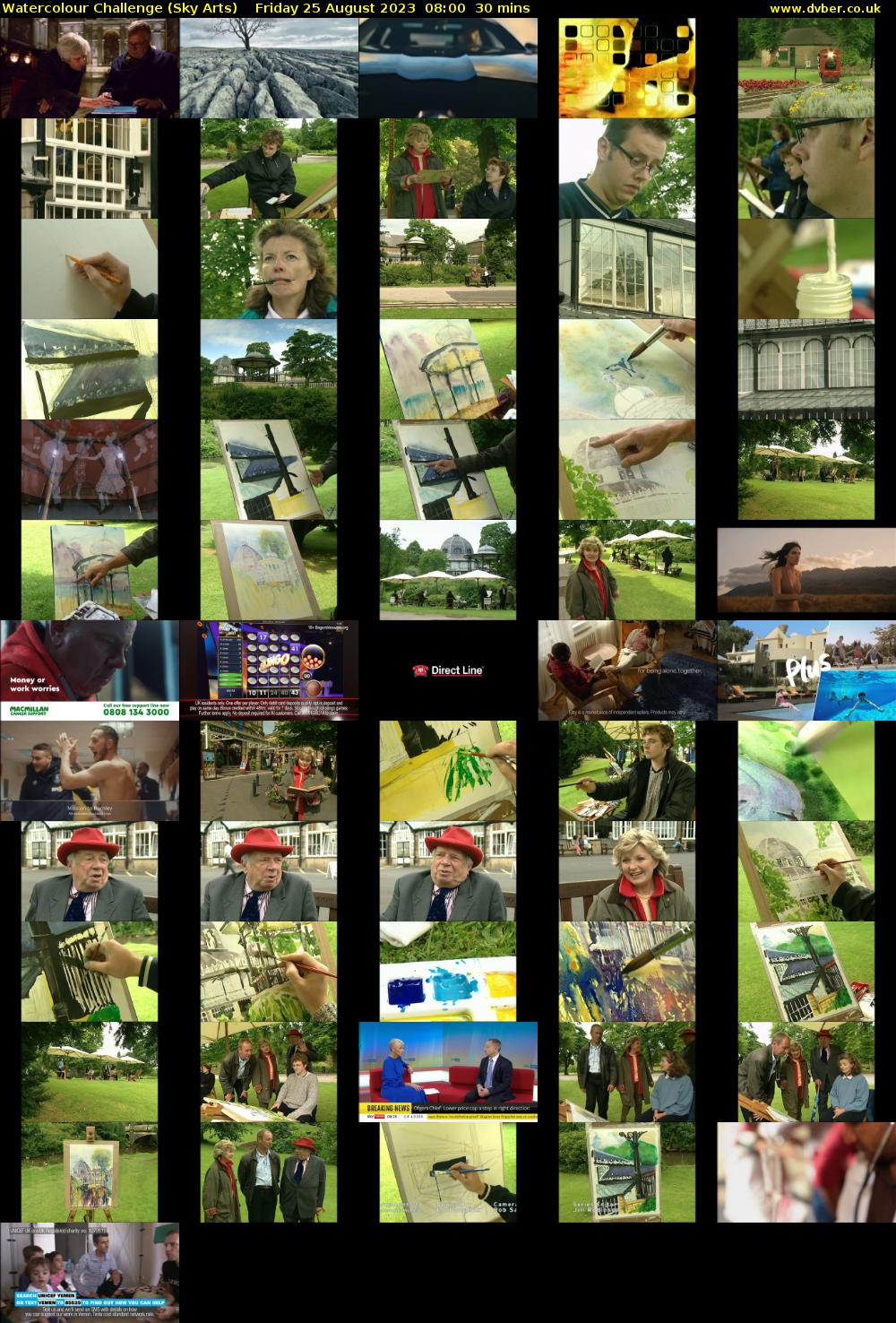 Watercolour Challenge (Sky Arts) Friday 25 August 2023 08:00 - 08:30