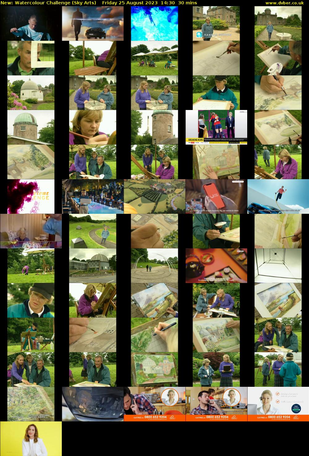 Watercolour Challenge (Sky Arts) Friday 25 August 2023 14:30 - 15:00