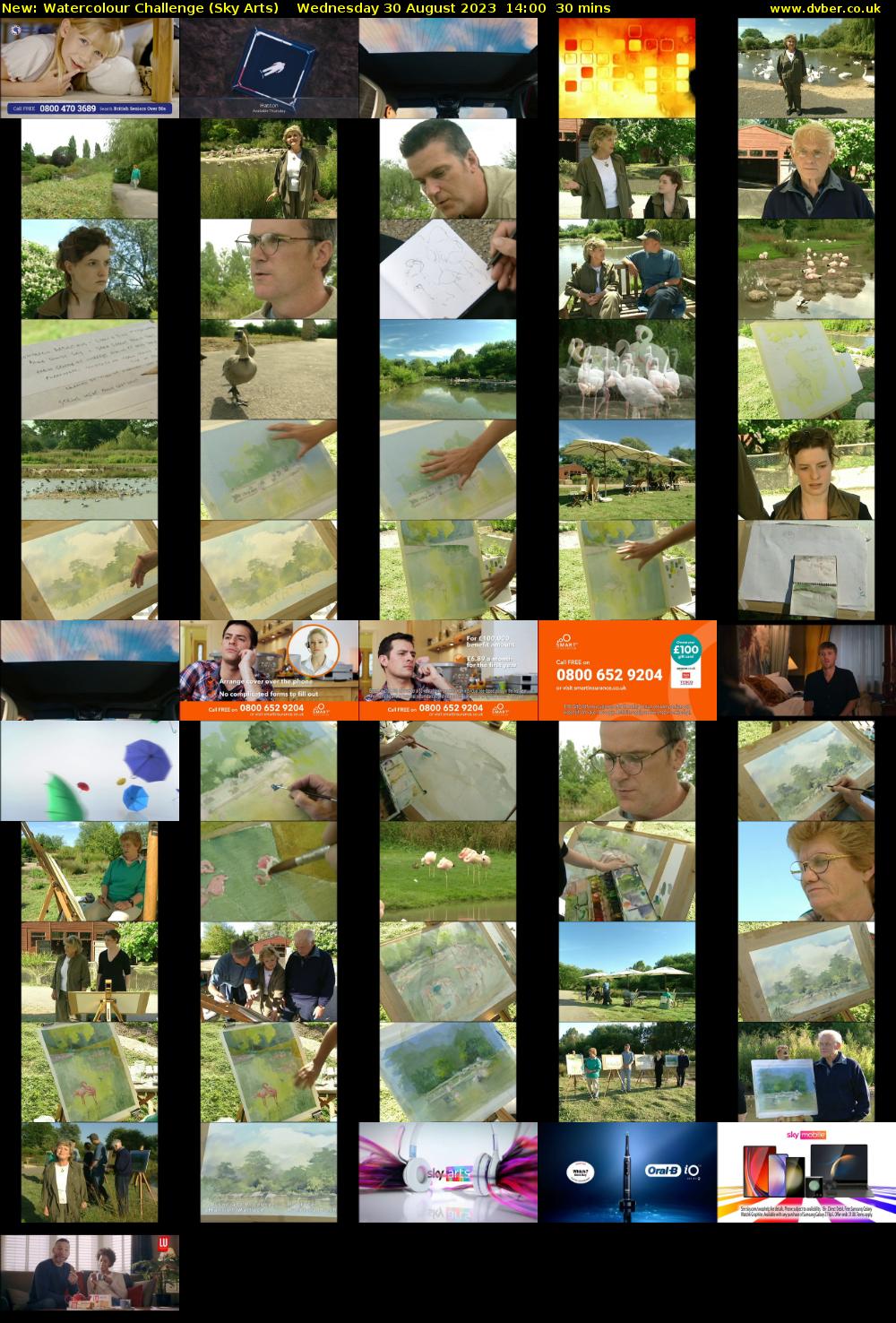 Watercolour Challenge (Sky Arts) Wednesday 30 August 2023 14:00 - 14:30