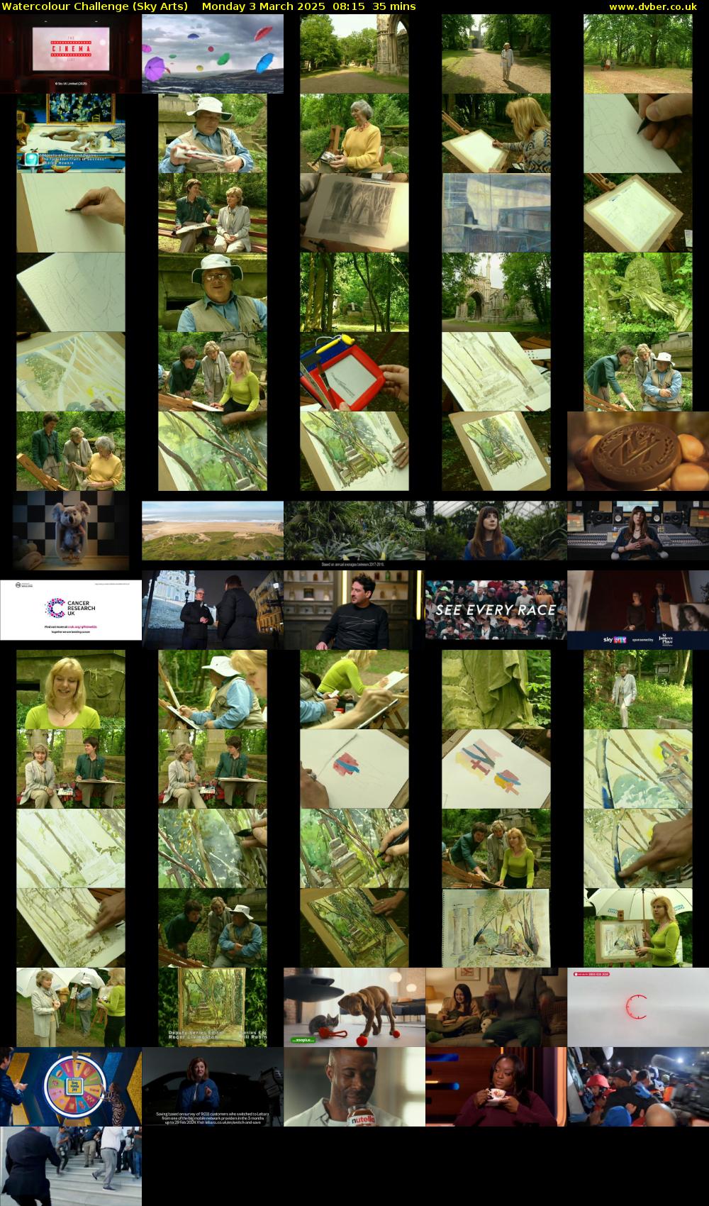 Watercolour Challenge (Sky Arts) Monday 3 March 2025 08:15 - 08:50