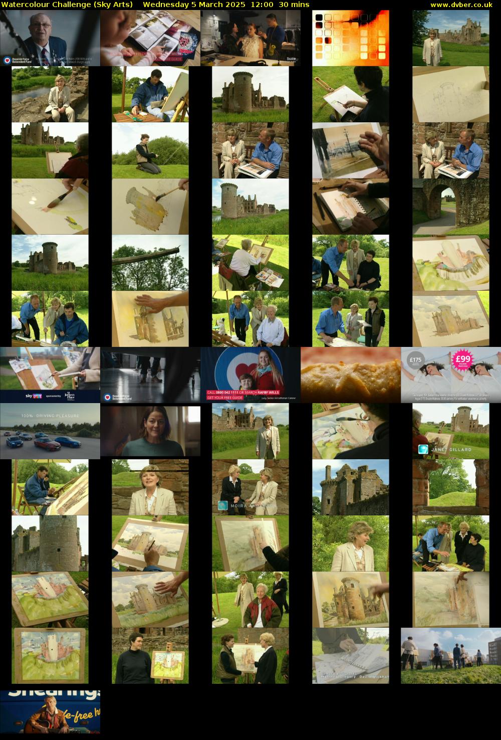 Watercolour Challenge (Sky Arts) Wednesday 5 March 2025 12:00 - 12:30