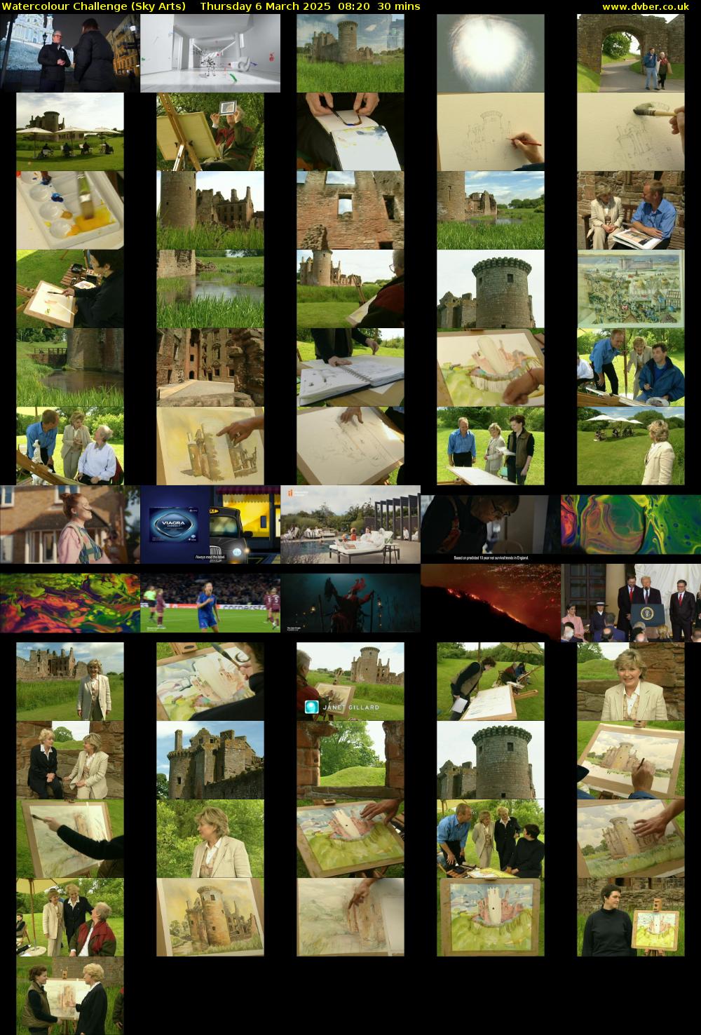 Watercolour Challenge (Sky Arts) Thursday 6 March 2025 08:20 - 08:50
