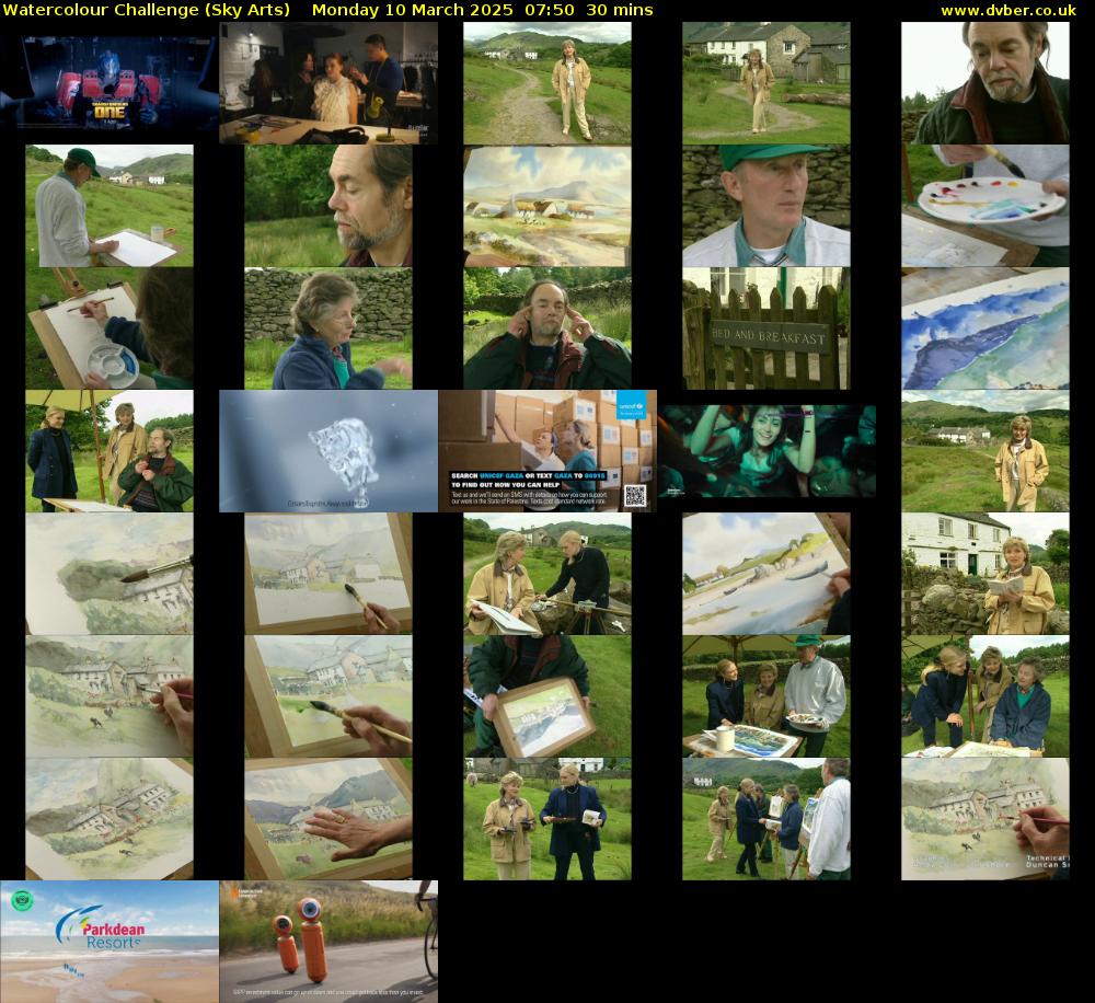 Watercolour Challenge (Sky Arts) Monday 10 March 2025 07:50 - 08:20