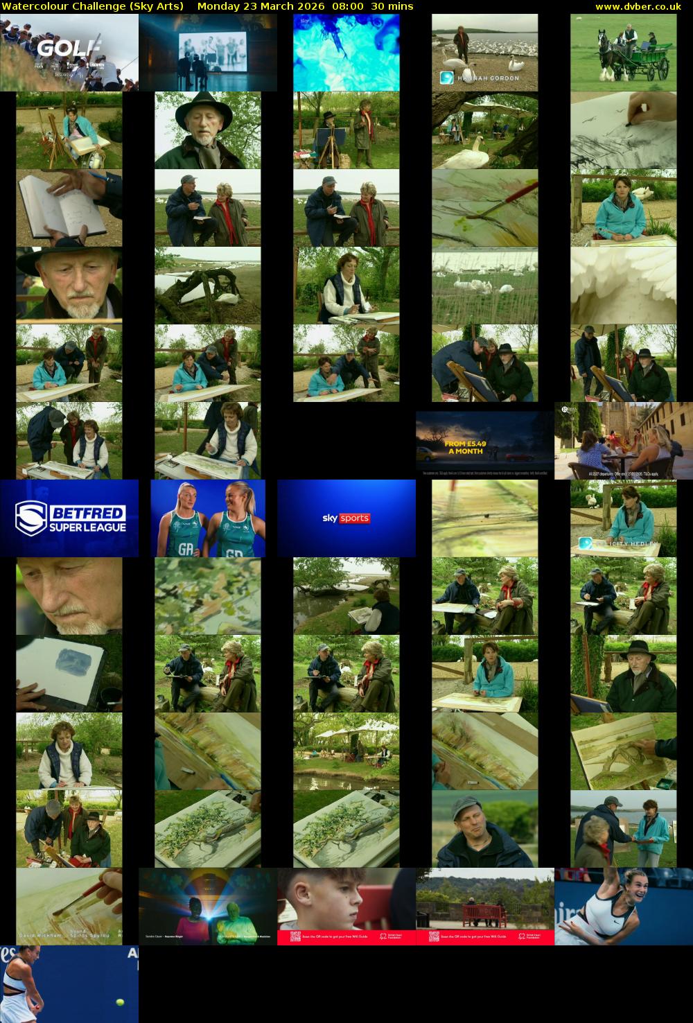 Watercolour Challenge (Sky Arts) Monday 23 March 2026 08:00 - 08:30