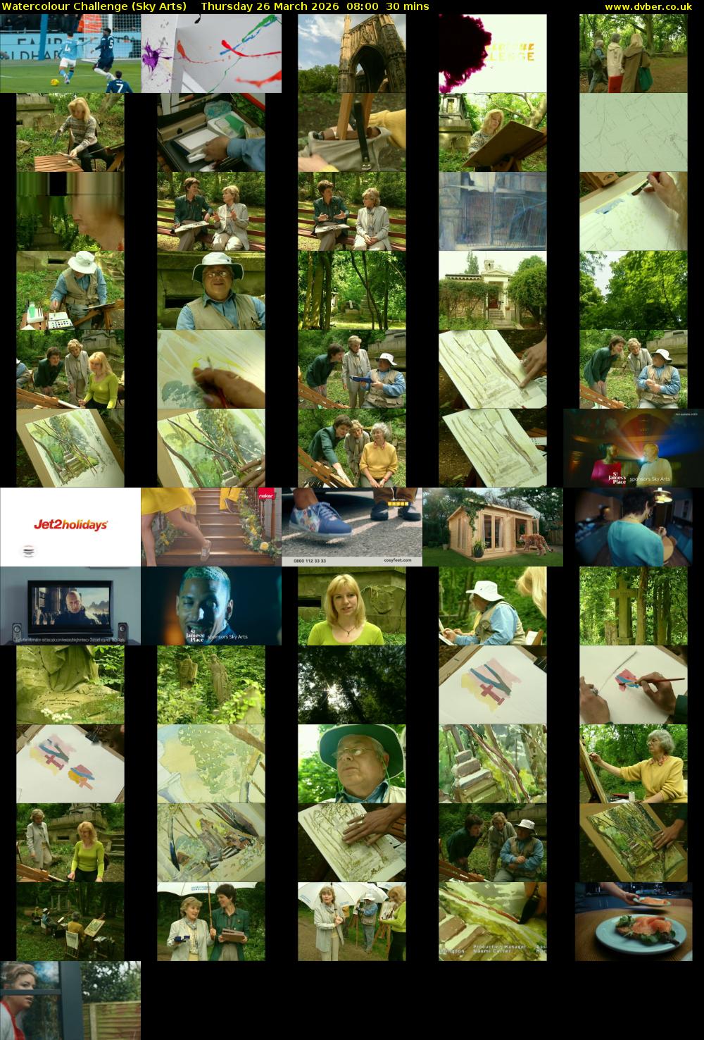 Watercolour Challenge (Sky Arts) Thursday 26 March 2026 08:00 - 08:30