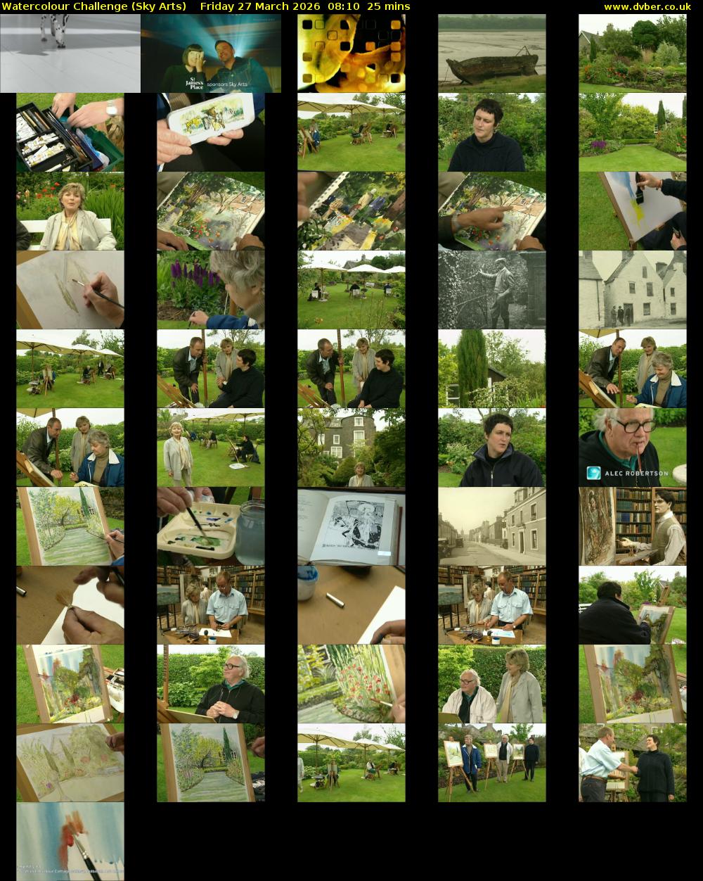 Watercolour Challenge (Sky Arts) Friday 27 March 2026 08:10 - 08:35