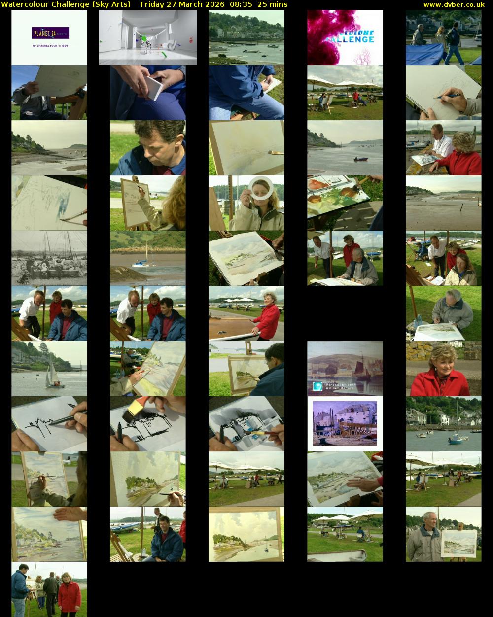 Watercolour Challenge (Sky Arts) Friday 27 March 2026 08:35 - 09:00