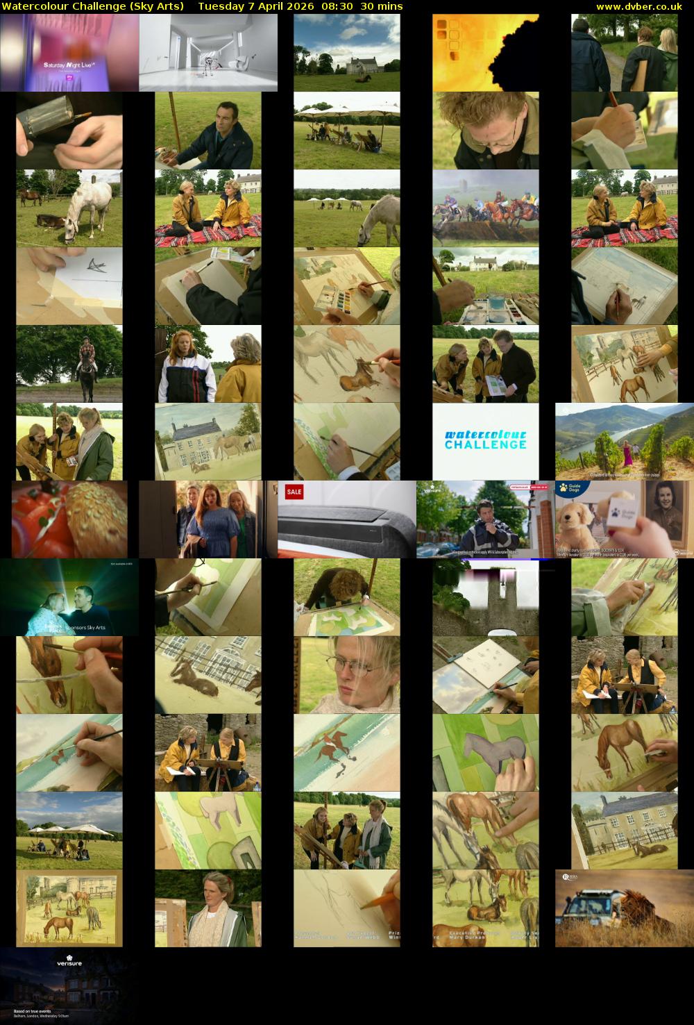 Watercolour Challenge (Sky Arts) Tuesday 7 April 2026 08:30 - 09:00