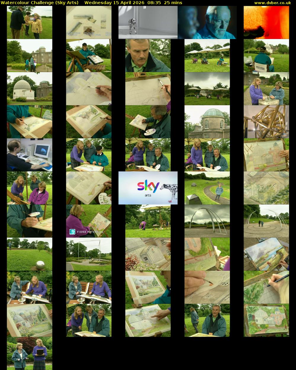Watercolour Challenge (Sky Arts) Wednesday 15 April 2026 08:35 - 09:00