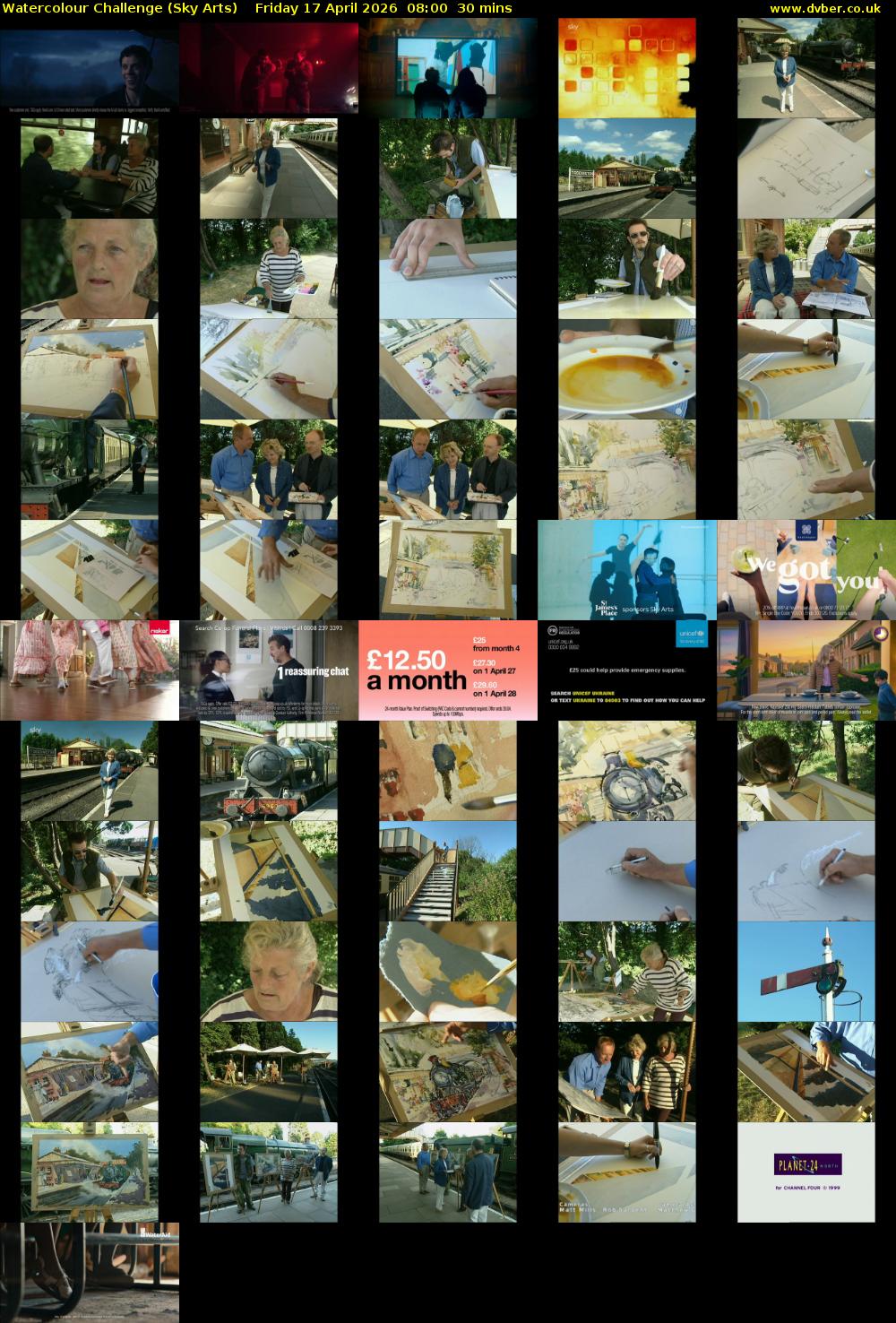 Watercolour Challenge (Sky Arts) Friday 17 April 2026 08:00 - 08:30