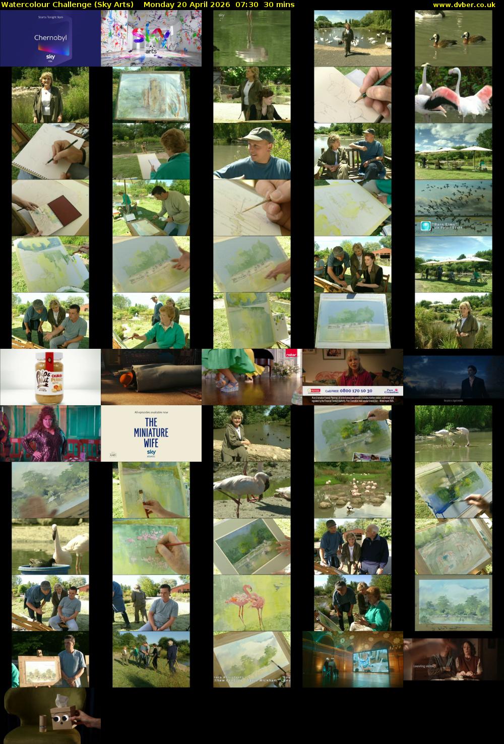 Watercolour Challenge (Sky Arts) Monday 20 April 2026 07:30 - 08:00