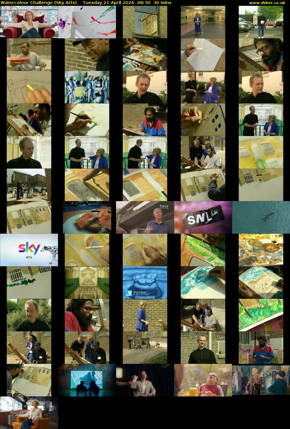 Watercolour Challenge (Sky Arts) Tuesday 21 April 2026 08:30 - 09:00