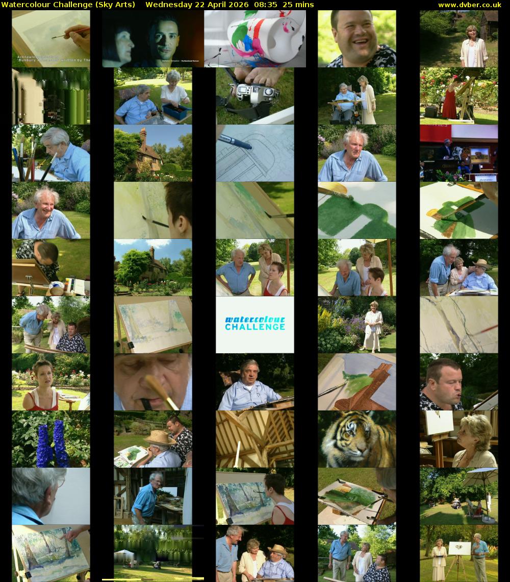 Watercolour Challenge (Sky Arts) Wednesday 22 April 2026 08:35 - 09:00