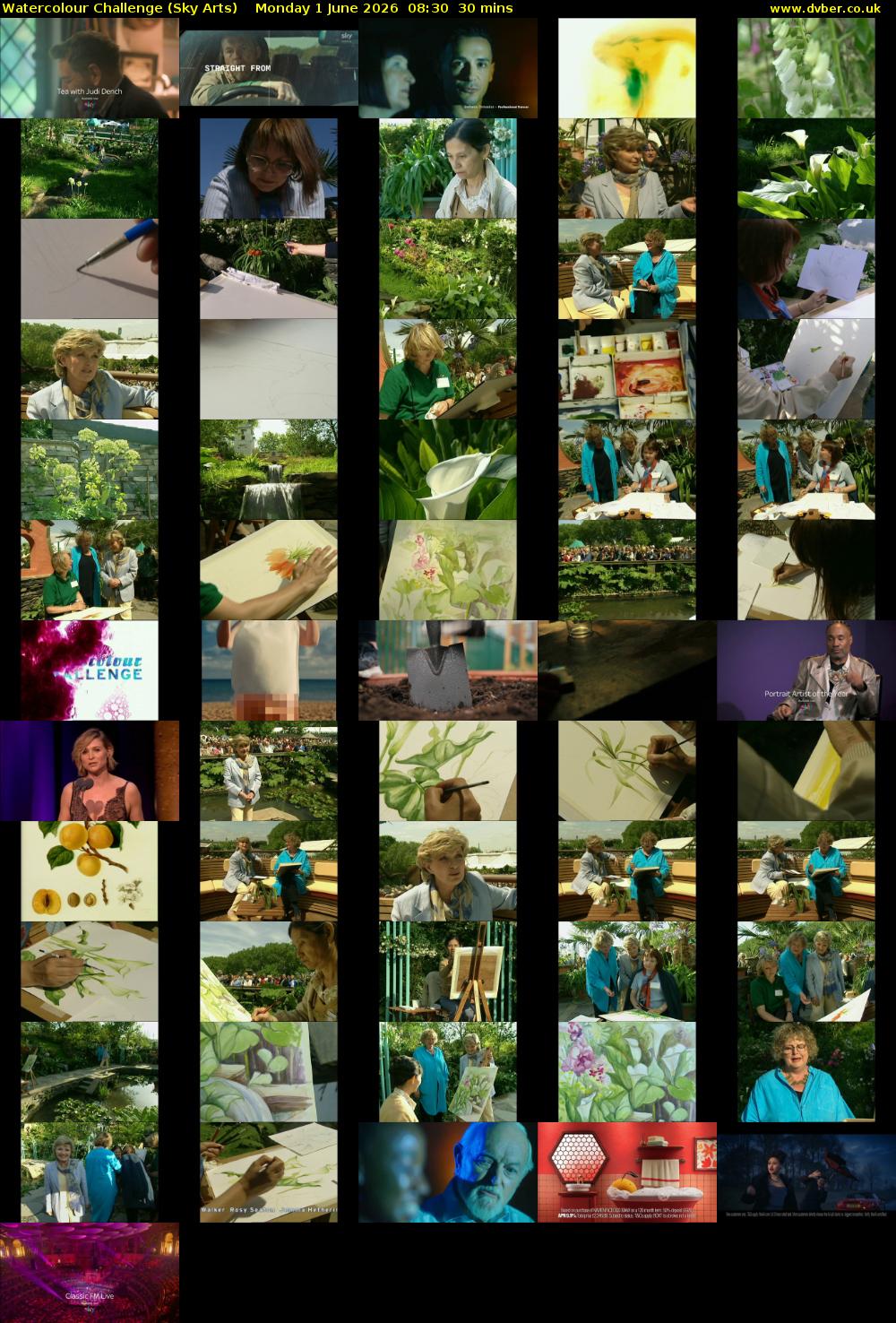 Watercolour Challenge (Sky Arts) Monday 1 June 2026 08:30 - 09:00