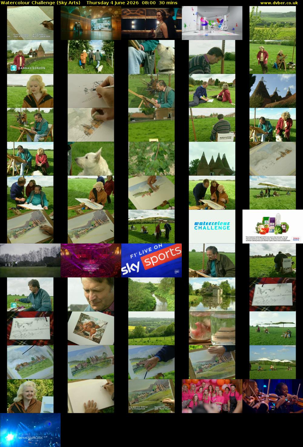 Watercolour Challenge (Sky Arts) Thursday 4 June 2026 08:00 - 08:30