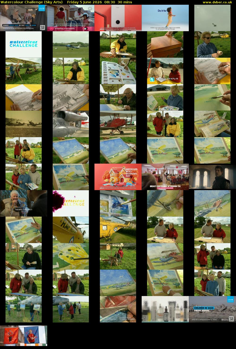 Watercolour Challenge (Sky Arts) Friday 5 June 2026 08:30 - 09:00