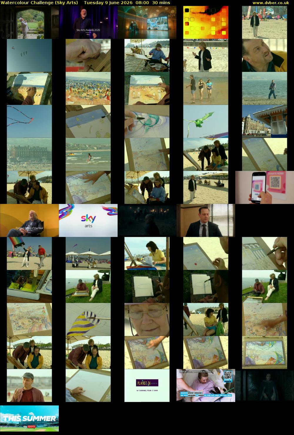 Watercolour Challenge (Sky Arts) Tuesday 9 June 2026 08:00 - 08:30
