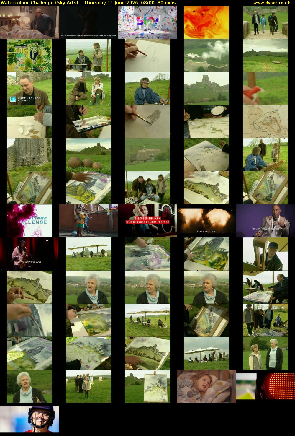 Watercolour Challenge (Sky Arts) Thursday 11 June 2026 08:00 - 08:30