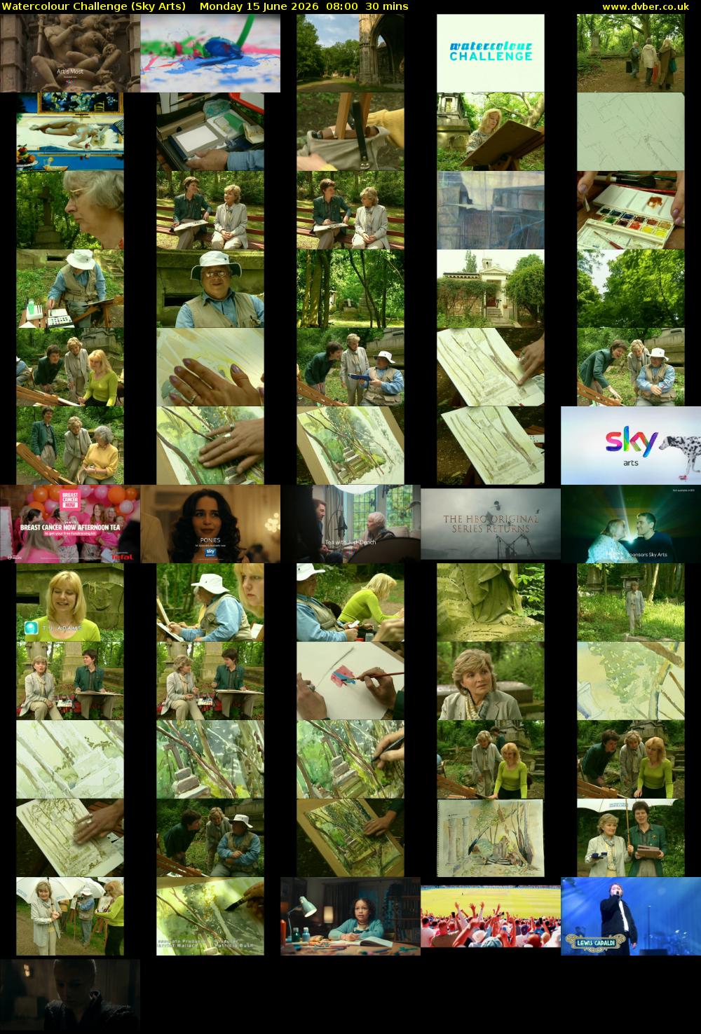 Watercolour Challenge (Sky Arts) Monday 15 June 2026 08:00 - 08:30
