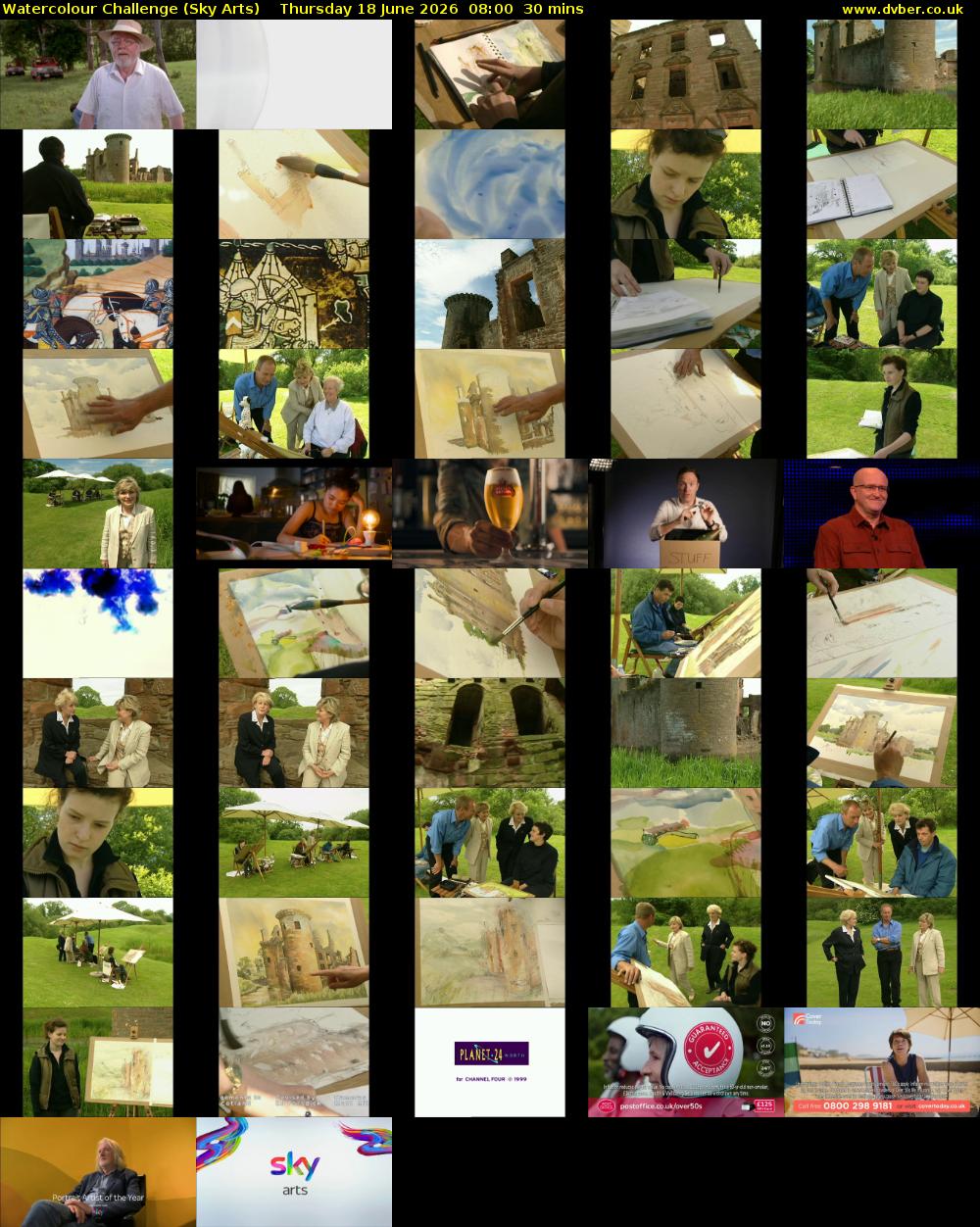 Watercolour Challenge (Sky Arts) Thursday 18 June 2026 08:00 - 08:30