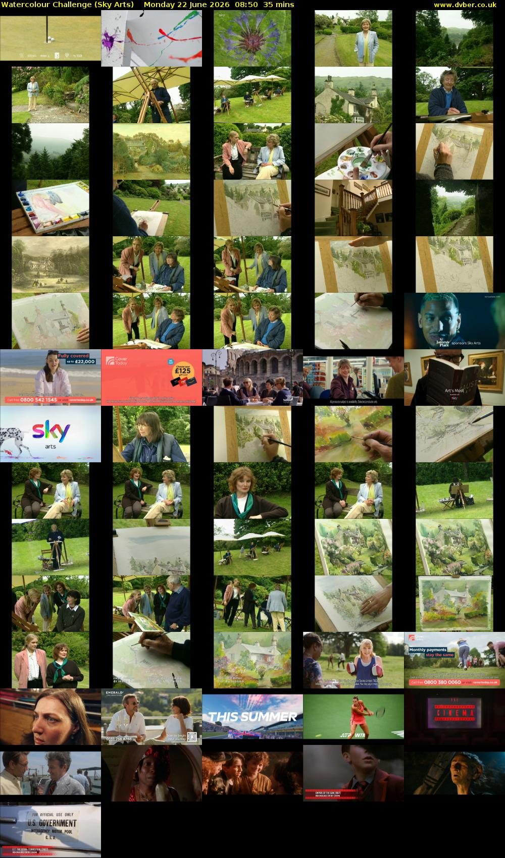 Watercolour Challenge (Sky Arts) Monday 22 June 2026 08:50 - 09:25