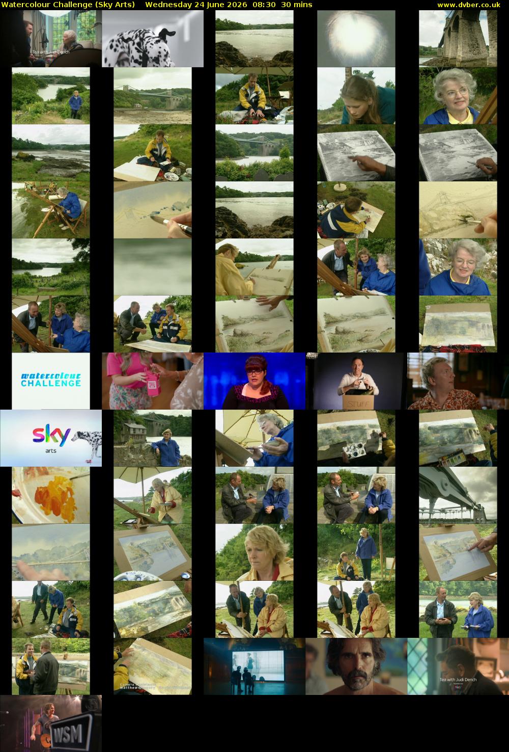 Watercolour Challenge (Sky Arts) Wednesday 24 June 2026 08:30 - 09:00