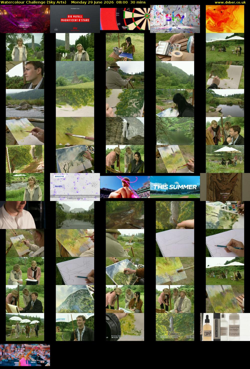 Watercolour Challenge (Sky Arts) Monday 29 June 2026 08:00 - 08:30