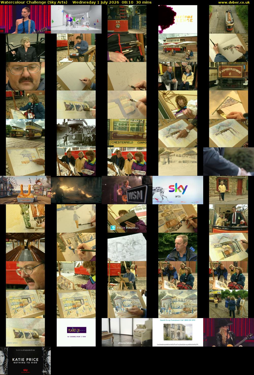 Watercolour Challenge (Sky Arts) Wednesday 1 July 2026 08:10 - 08:40