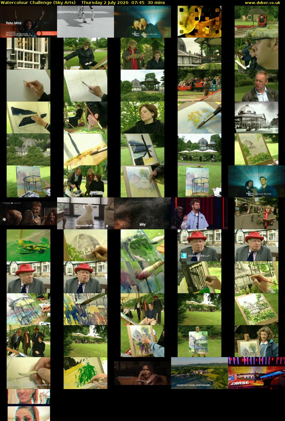 Watercolour Challenge (Sky Arts) Thursday 2 July 2026 07:45 - 08:15