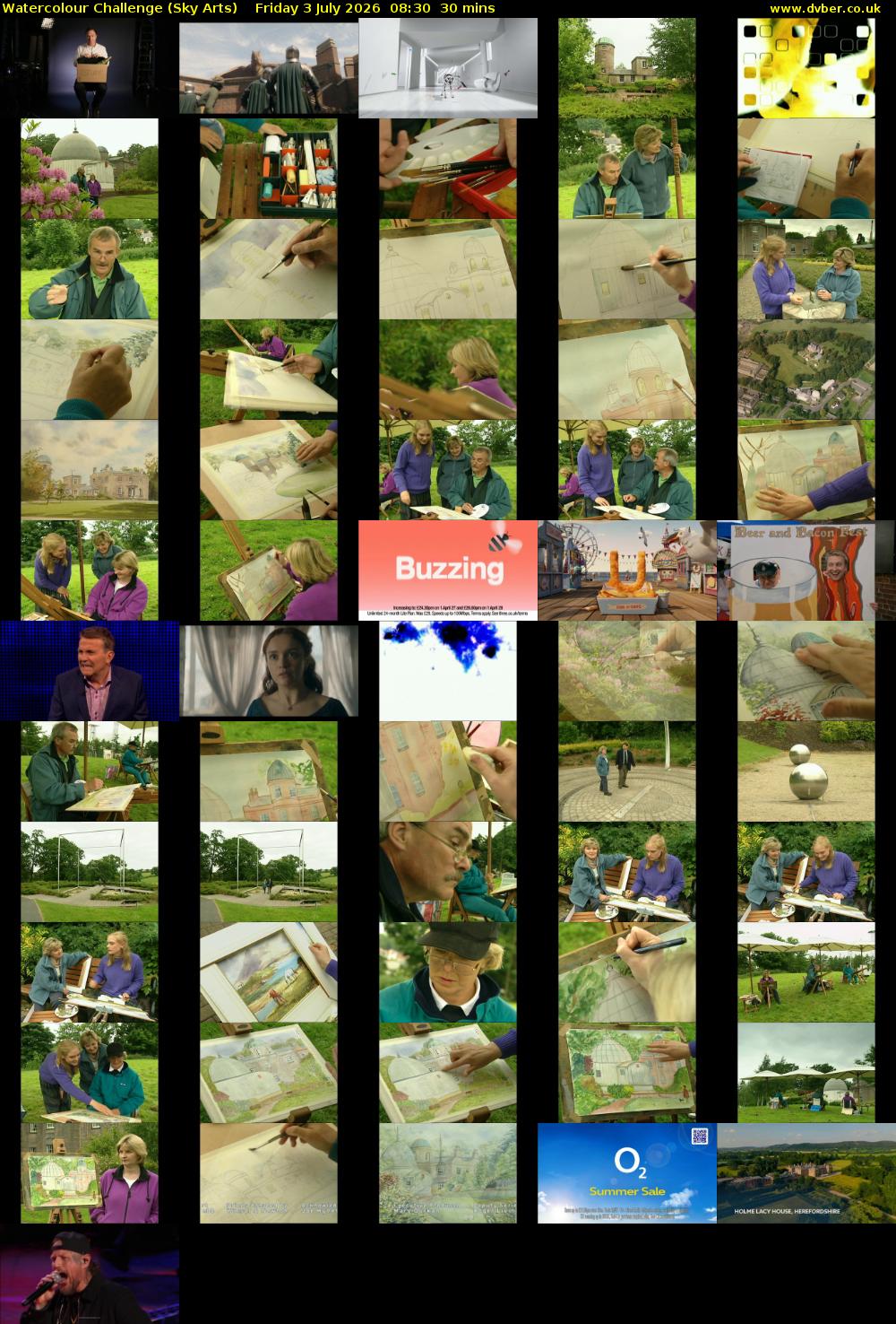 Watercolour Challenge (Sky Arts) Friday 3 July 2026 08:30 - 09:00