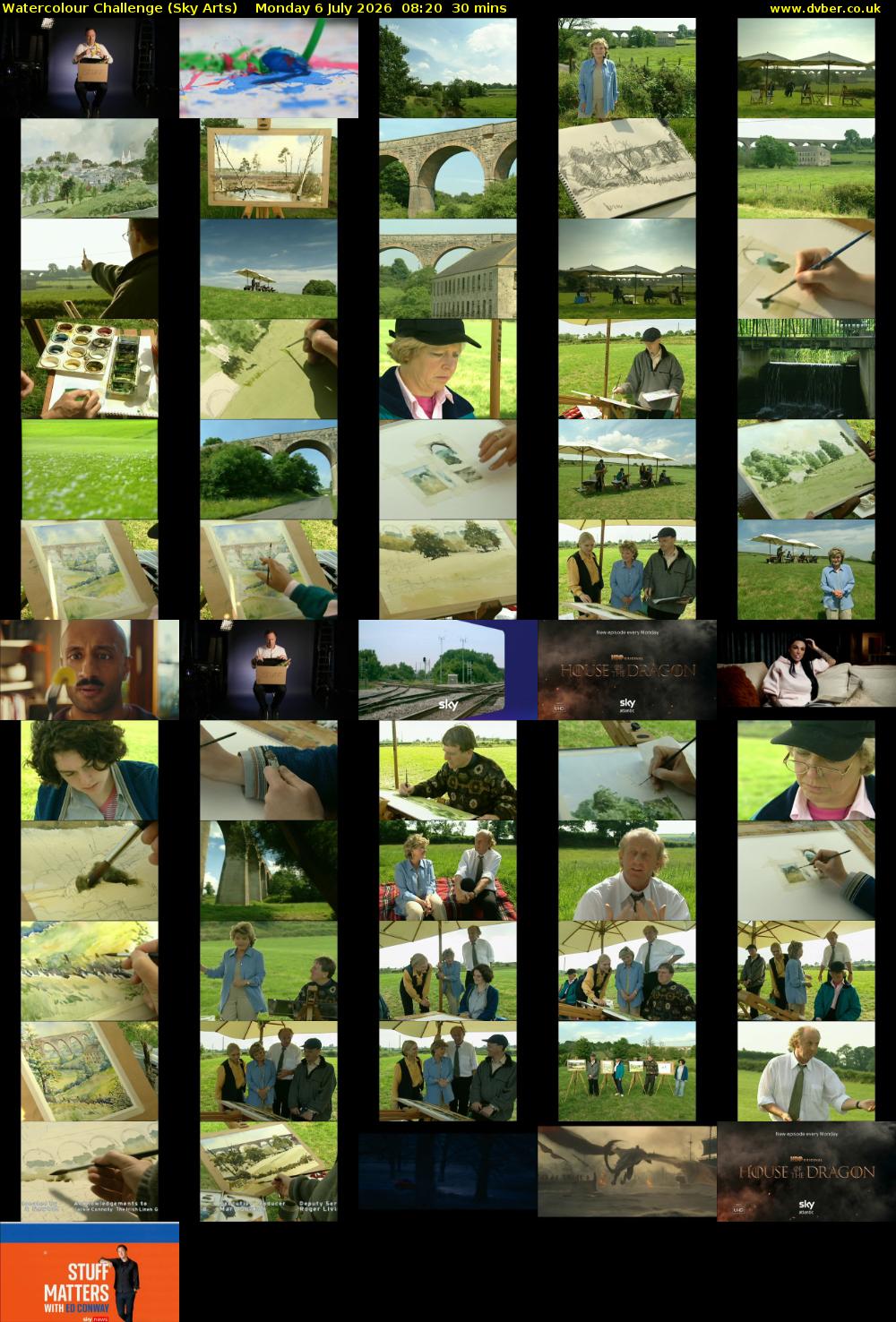 Watercolour Challenge (Sky Arts) Monday 6 July 2026 08:20 - 08:50