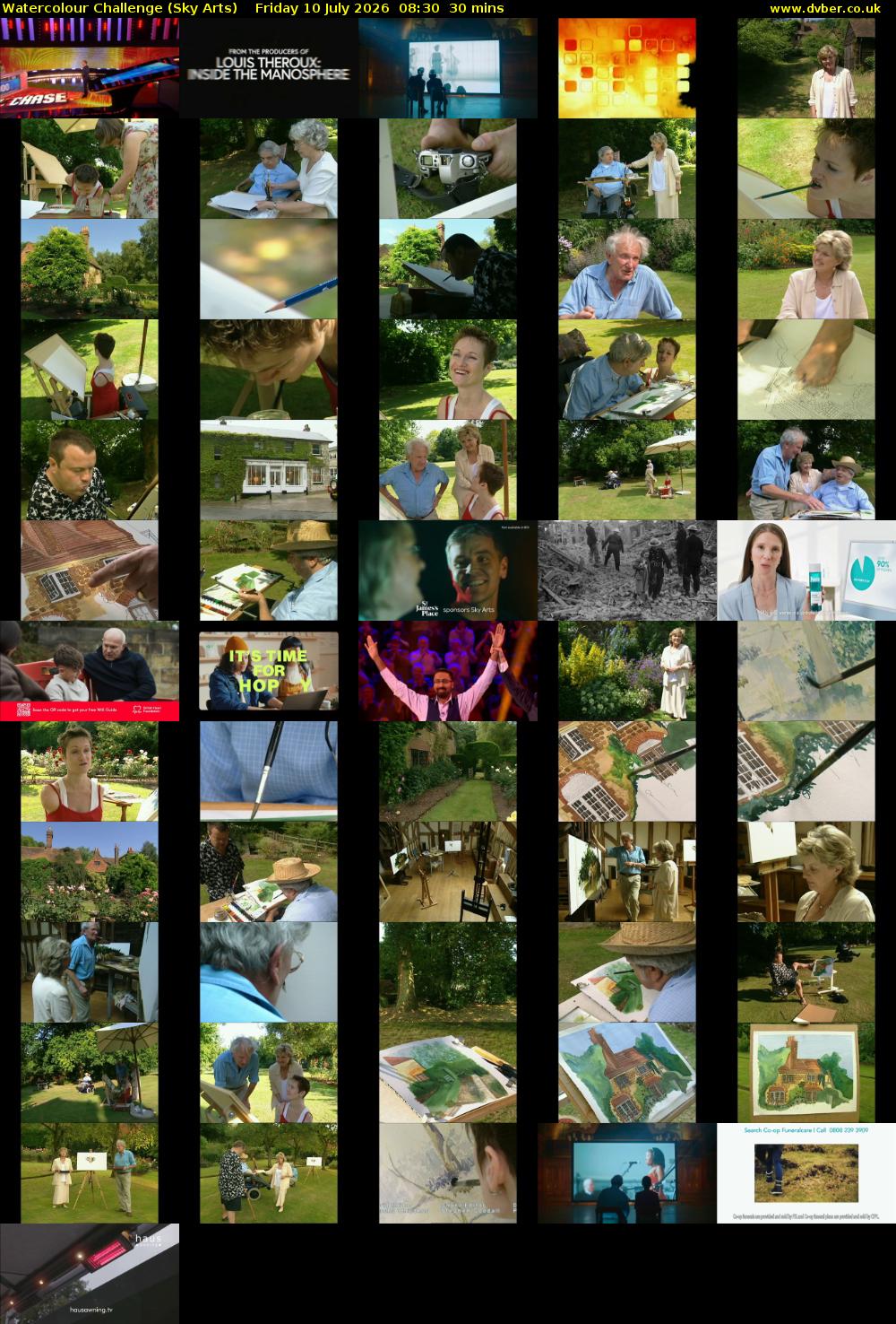 Watercolour Challenge (Sky Arts) Friday 10 July 2026 08:30 - 09:00