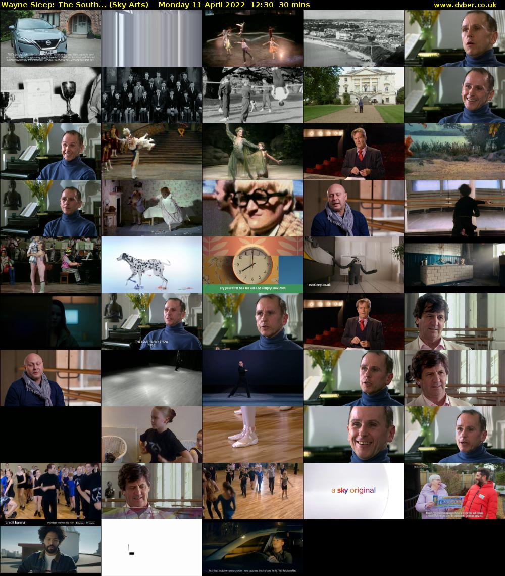 Wayne Sleep: The South... (Sky Arts) Monday 11 April 2022 12:30 - 13:00