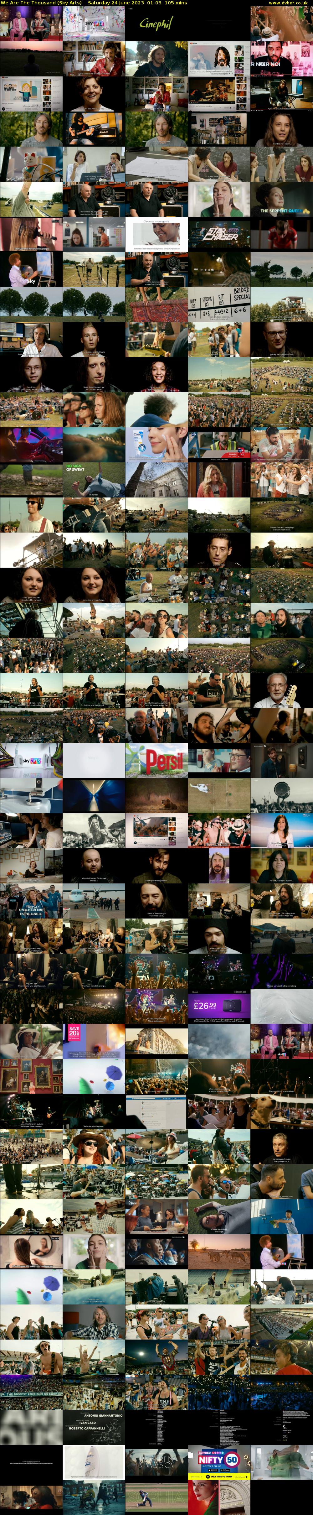 We Are The Thousand (Sky Arts) Saturday 24 June 2023 01:05 - 02:50